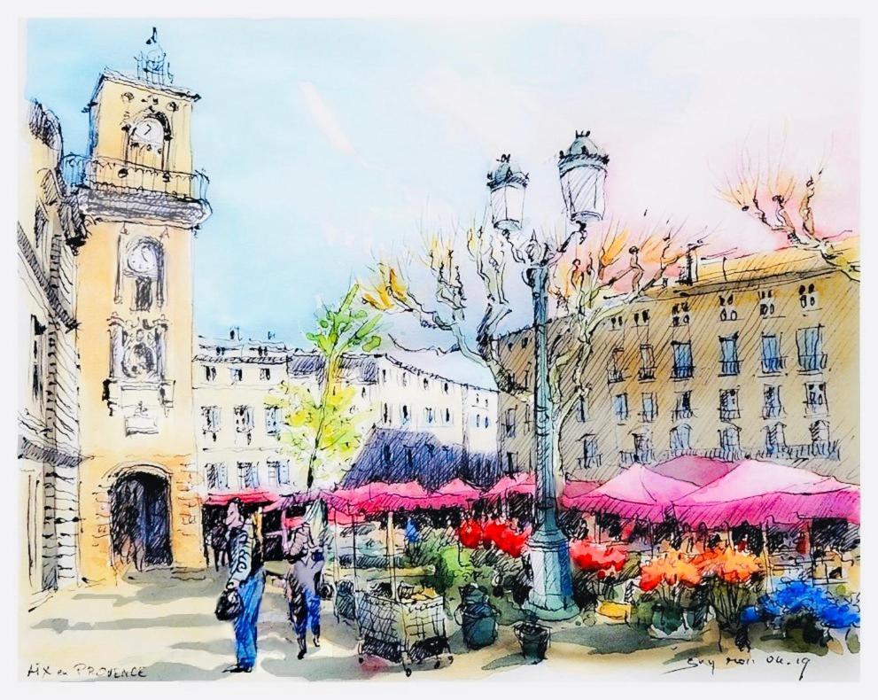 Zola Studio Fenetre Aveugle Aix-en-Provence Exteriör bild